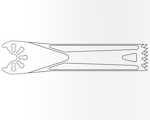 BRASSELER USA MEDICAL LLC Brassler Small Bone Saw Blades and Rasps KM71-581 1 Each-MDL-KOMKM71581