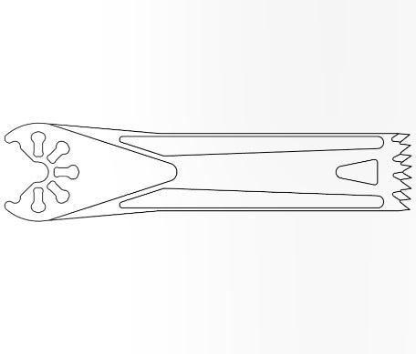 BRASSELER USA MEDICAL LLC Brassler Small Bone Saw Blades and Rasps KM71-585 1 Each-MDL-KOMKM71585