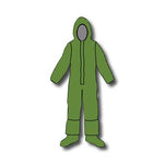 Kappler Zytron 400 Coveralls with Hood and Elastic Face Opening Z4H426GN-2XL3XL - 6.0 Each - MDL-KPI26GN2XL3XL