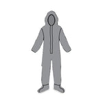 Zytron 200 Chemical Protection Suits - Z2H414GYLGXL - 6 Each - MDL-KPI414GYLGXL