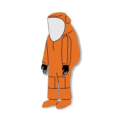 Kappler Zytron 500 Chemical Protection Suits Z5H583OR-2XL3XL 1.0 Each-MDL-KPI83OR2XL3XL
