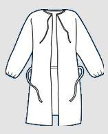 KAPPLER ProVent 7000 Wraparound Gowns with Tie Closure LS112WHXL 50 Each - MDL-KPILS112WHXL