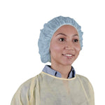 Keystone Adjustable Cap Corp Kaystone Polypropylene Bouffant Caps 110NWI-10-19-BLUE - 1000.0 Each