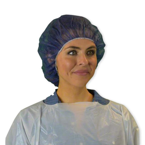 Keystone Adjustable Cap Corp Kaystone Polypropylene Bouffant Caps 110NWI-10-21-NAVY - 1000.0 Each