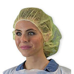 Keystone Adjustable Cap Corp Kaystone Polypropylene Bouffant Caps 110NWI-10-21-YELLOW - 1000.0 Each