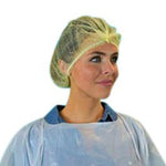 Keystone Adjustable Cap Corp Kaystone Polypropylene Bouffant Caps 110NWI-10-24-YELLOW - 1000.0 Each