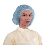 Keystone Adjustable Cap Corp Kaystone Polypropylene Bouffant Caps 110NWI-10-28-BLUE - 1000.0 Each