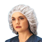 Keystone Adjustable Cap Corp Kaystone Polypropylene Bouffant Caps 110NW-SM-21-WHITE-BX - 1000.0 Each