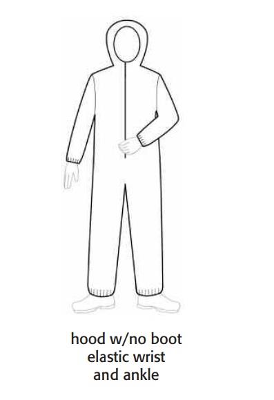 Keystone Adjustable Cap Corp Keyguard Coveralls with Hood CVL-KG-H-E-3XL - 25.0 Each