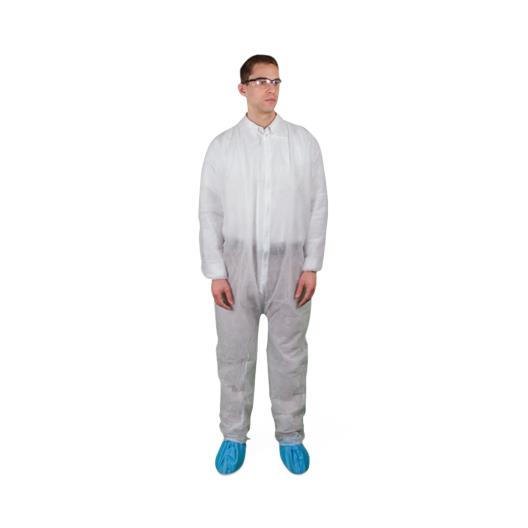 Keystone Adjustable Cap Corp Keystone Polypropylene Coveralls with Elastic Wrists and Ankles CVL-NW-E-2X - 25.0 Each