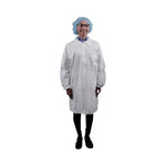 Keyguard Lab Coat with 3 Pockets Elastic Wrist and Snap Front, Size XL, Keystone - LC3-WE-KG-XL - 30 Each