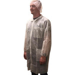 Keystone Adjustable Cap Corp Keystone 3-Pocket Polypropylene Lab Coats LC3-WE-NW/2X - 30.0 Each