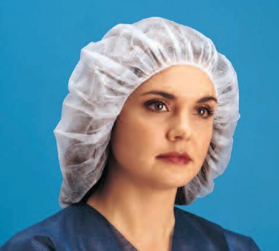 Keystone Adjustable Cap Corp Kaystone Polypropylene Bouffant Caps 110NWI-10-21-RBG - 1000.0 Each
