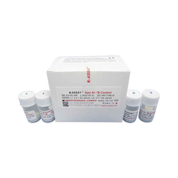 Kamiya Biomedical Company Kamiya K-Assay Apo AI / B Controls K310C-4M - 1.0 Each