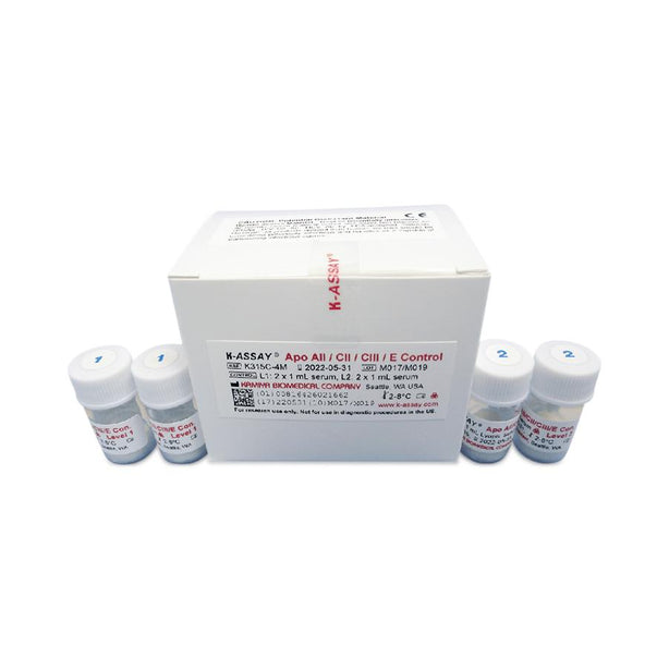 Kamiya Biomedical Company Kamiya K-Assay Apo AII / CII / CIII / E Controls K315C-4M - 1.0 Each