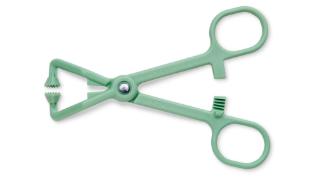 Angled Towel Clamp, 4.75", Plastic, Oblong, Key Surgical - KS-348-50 - 50 Each