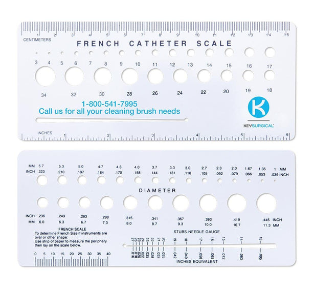 KEY SURGICAL French Catheter Scale - MJ-370 - 4 Each