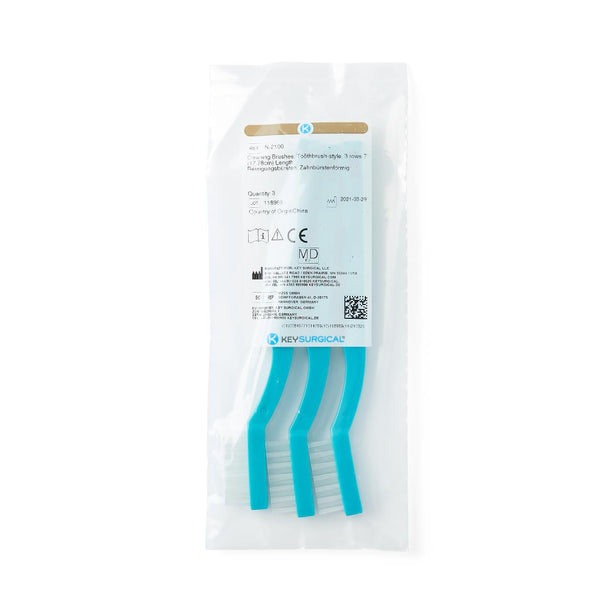 Key Surgical Inc Key Surgical Toothbrush-Style Cleaning Nylon Brushes N-2100 - 3.0 Each