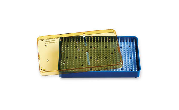 Key Surgical Plastic Sterilization Tray, with Lid, Insert, 6.5" x 4" x 0.75" - PST-2100SB - 1 Each