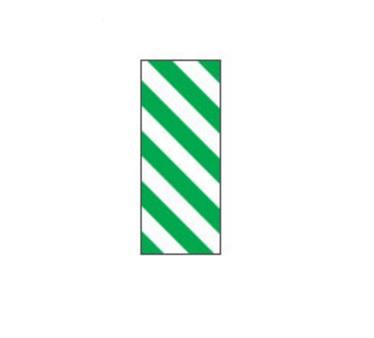 Key Surgical Patterned T-320-0103 Diagonal-Stripe Identification Sheet Tape, 1/4", White and Green - MDL-KYST3200103 - 1 Each