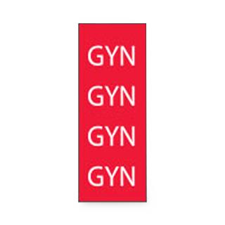 Key Surgical Patterned T-607-04 1/4" Sheet Tape, GYN, White / Red - MDL-KYST60704 - 1 Each