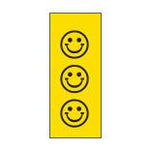 Key Surgical Patterned T-706-0509 1/4" Sheet Tape, ID, Yellow / Black Smiley Faces - MDL-KYST7060509 - 1 Each