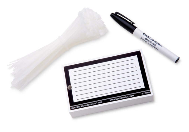 Key Surgical Write-On Tag, Blank, Write on, 3X5 - WT-0009 - 100 Each