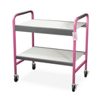 Labconco Laboratory Cart 8025000PNK Portable Table, Pink Breast Cancer Awareness Design - MDL-LBC8025000PN - 1 Each
