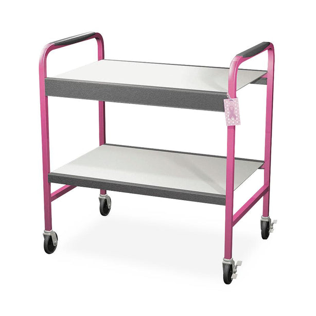 Labconco Laboratory Cart 8025000PNK Portable Table, Pink Breast Cancer Awareness Design - MDL-LBC8025000PN - 1 Each