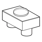Dual Exhaust Adapter for Protector ClassMate Hoods - 9595100 - 1 Each - MDL-LBC9595100