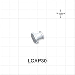 Female Luer Cap, Non-Vented, White, 100/Bag -  - LCAP30
