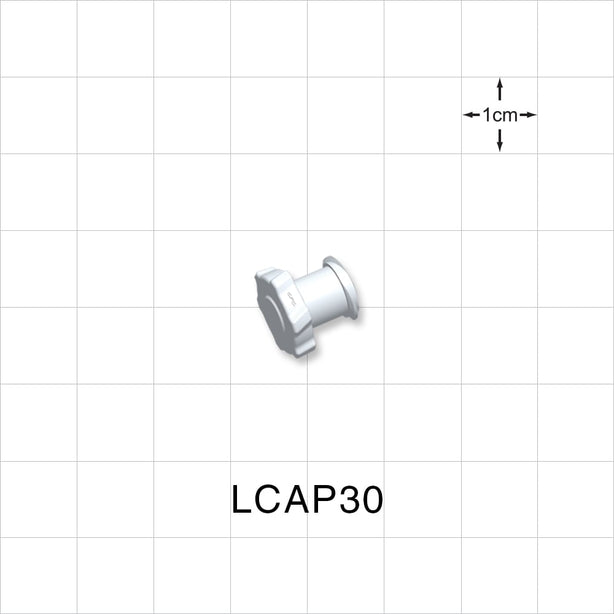 Female Luer Cap, Non-Vented, White, 100/Bag -  - LCAP30