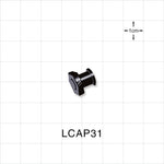 Female Luer Cap, Non-Vented, Black, 100/Bag -  - LCAP31
