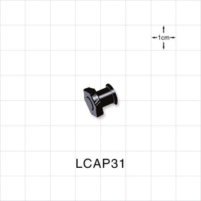 Female Luer Cap, Non-Vented, Black, 100/Bag -  - LCAP31