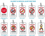 Allergy Alert Label, 7/8" x 2-1/4", Laguna Coast - 10850-200