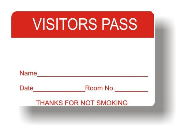 Visitor Pass Labels - BR205 - 1 Roll - MDL-LCOBR205
