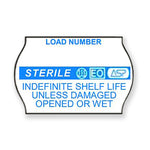 System One L22 Series Load ASP Sterilized Label for Label Gun, Blue and White, 1125 per Roll - L22-2147 - 24 Each