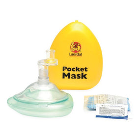 Laerdal Pocket Mask with Gloves and Wipes 82001133 - 10.0 Each