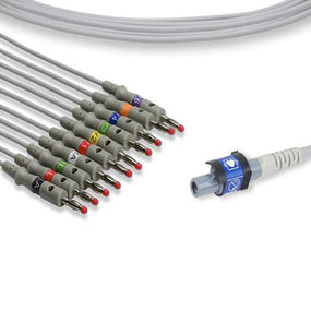 Cables And Sensors, LLC Quinton-Compatible Direct-Connect EKG Cables 10000 - 1.0 Each