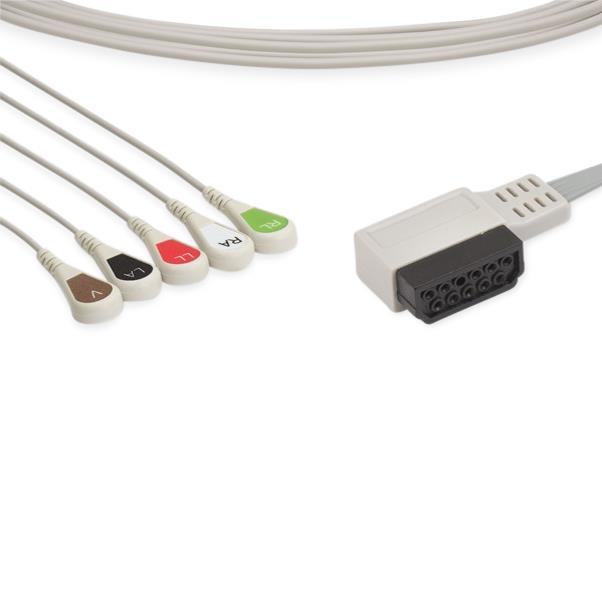 Cables And Sensors, LLC Marquette-Compatible ECG Telemetry Leadwires 10089 - 1.0 Each