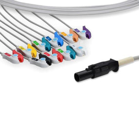 Cables And Sensors, LLC Quinton-Compatible Direct-Connect EKG Cables K1050-BK3-P0 - 1.0 Each