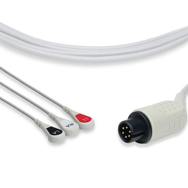 Cables And Sensors, LLC Nihon-Kohden-Compatible Direct-Connect EKG Cables C2340S0 - 1.0 Each