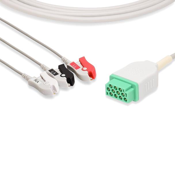 Cables And Sensors, LLC Nihon-Kohden-Compatible Direct-Connect EKG Cables C2386P0 - 1.0 Each