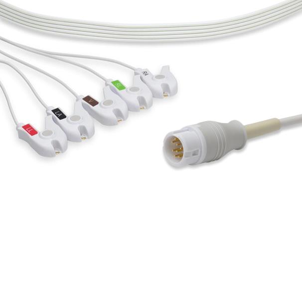Philips-Compatible Disposable Direct-Connect EKG Cables - C2585DP0 - 1 Each - MDL-LERC2585DP0