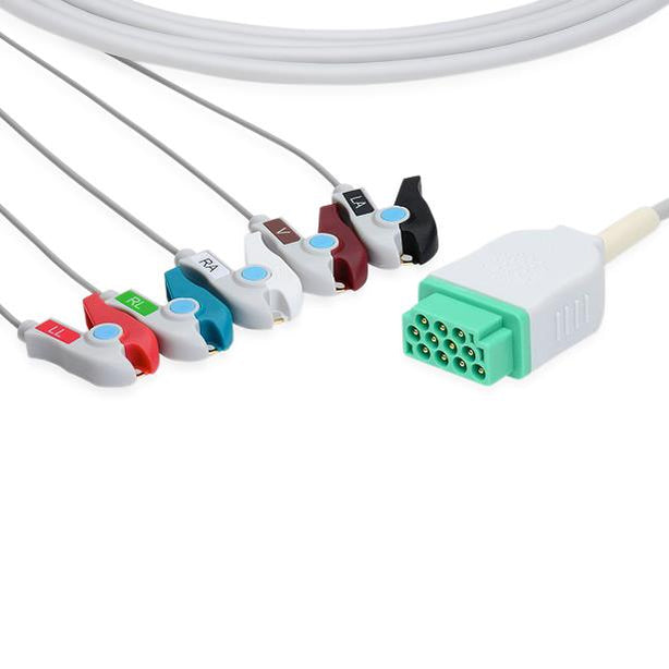 Cables And Sensors, LLC Nihon-Kohden-Compatible Direct-Connect EKG Cables - LERC2586P0