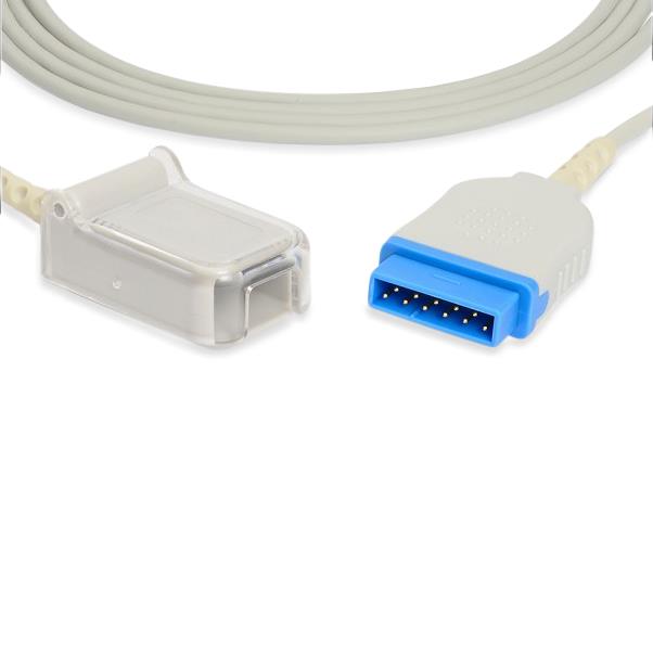 GE Healthcare > Marquette Compatible SpO2 Adapter Cable 220 cm OEM Part Number TE2423, And Sensors OEM-Compatible - E708-210 - 1 Each