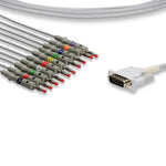 Cables And Sensors, LLC Quinton-Compatible Direct-Connect EKG Cables K10-HP-B0 - 1.0 Each