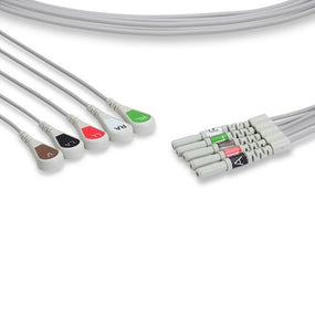 Cables And Sensors, LLC Philips-Compatible EKG Leadwires L5-90S0 - 1.0 Each