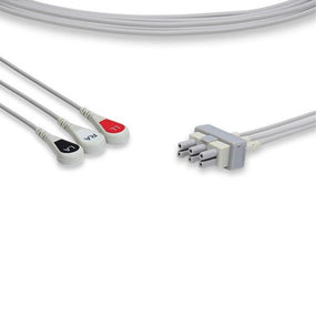 Cables And Sensors, LLC Philips-Compatible EKG Leadwires LAB3-90S0 - 1.0 Each