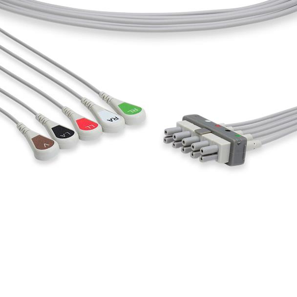 Cables And Sensors, LLC Philips-Compatible EKG Leadwires LAB5-90S0 - 1.0 Each